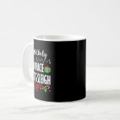 サンタのソリのおもしろい家族のChriをレースする可能性が最も高い コーヒーマグカップ (正面左)