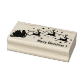 サンタのソリのクリスマスゴムのスタンプ ラバースタンプ (スタンプ)