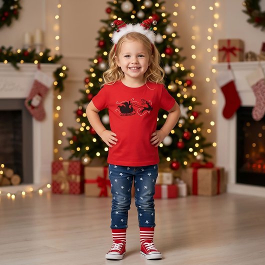 サンタのソリ クリスマス Tシャツ