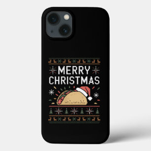 サンタのタコス クリスマス電飾 ださいクリスマスセーター iPhone 13ケース