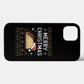 サンタのタコス クリスマス電飾 ださいクリスマスセーター Case-Mate iPhoneケース (裏面 (横))