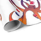 サンタのタコ ラッピングペーパー (ロールコーナー)