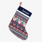 サンタのダサいクリスマススウェットロゴ スモールクリスマスストッキング (正面 (吊り時))