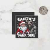 サンタのダークサイド クリスマス 邪悪なクランプス ノートカード (正面/裏面インサイチュ)