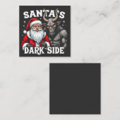 サンタのダークサイド クリスマス 邪悪なクランプス ノートカード (正面/裏面)