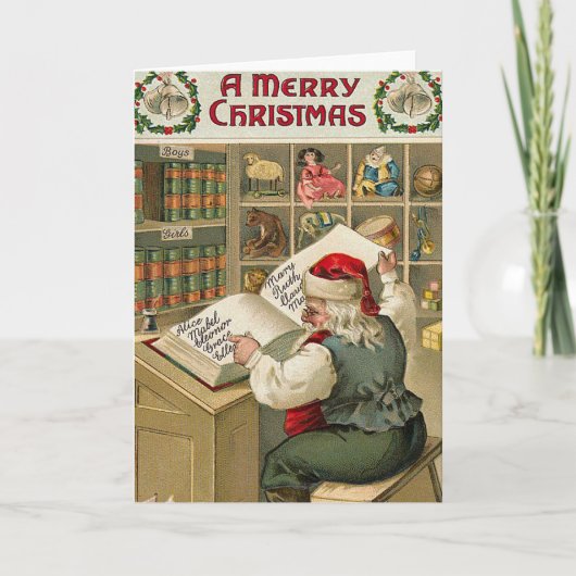 サンタのチェックリスト シーズンカード (正面)