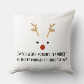 サンタのトスティなトナカイミニマル クッション (正面)