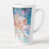 サンタのトナカイが引くそりを使ったクリスマスパーティ カフェラテマグ (右)