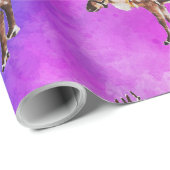 サンタのトナカイが絞り染めのクリスマスを包む ラッピングペーパー (ロールコーナー)