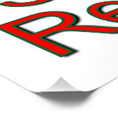 サンタのトナカイに大声で叫ぶ ポスター (コーナー)