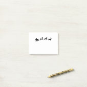 サンタのトナカイのそり ポストイット (デスク上)