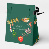 サンタのトナカイのクリスマスのお願い箱 フェイバーボックス (裏面サイド)