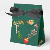 サンタのトナカイのクリスマスのお願い箱 フェイバーボックス (正面サイド)