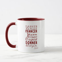 サンタのトナカイの名前リスト ホリデー コーヒー