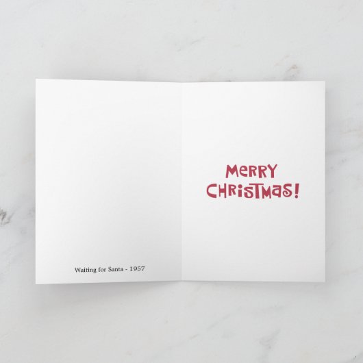 サンタのトナカイ臭いクリスマス シーズンカード (内部)