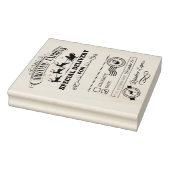 サンタのトナカイ表現クリスマス大きい ラバースタンプ (スタンプ)