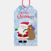 サンタのトナカイ表現スクリスマス配信（名前あり） ギフトタグ (裏面)