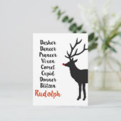 サンタのトナカイ|の郵便はがき シーズンポストカード (スタンド正面)