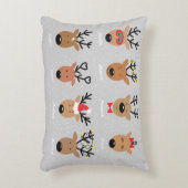 サンタのトナカイ アクセントクッション (正面(垂直))