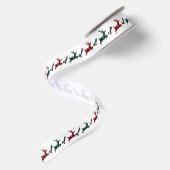 サンタのトナカイ クリスマス サテンリボン (裏面)