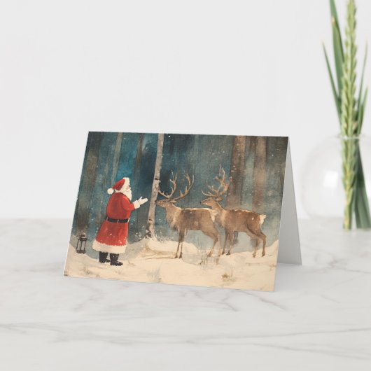 サンタのトナカイ ビンテージ クリスマス (正面)
