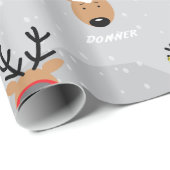 サンタのトナカイ ラッピングペーパー (ロールコーナー)