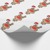 サンタのトナカイ ラッピングペーパー (角)