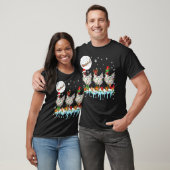 サンタのトナカイ 妖精 ニワトリ クリスマス サンタのソリ Tシャツ (ユニセックス)