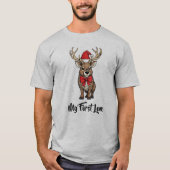 サンタのトナカイ Tシャツ (正面)