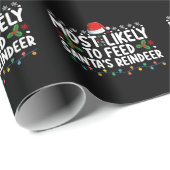 サンタのトナ食べ物を与えイナのクリスマスに最も近い ラッピングペーパー (ロールコーナー)