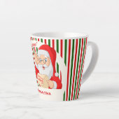 サンタのナイスリストで封印 メリークリスマス カフェラテマグ (右アングル)