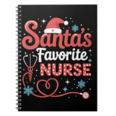 サンタのナースお気に入りのクリスマス ノートブック (正面)