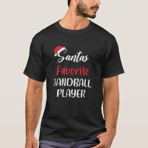 サンタのハンお気に入りのドボール選手，クリスマスハンドバル Tシャツ