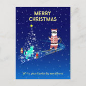 サンタのハート温暖化夜 シーズンポストカード (正面)