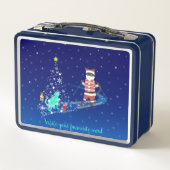 サンタのハート温暖化夜 メタルランチボックス (裏面)