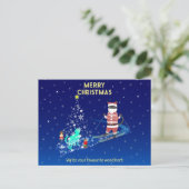 サンタのハート温暖化夜 案内ポストカード (スタンド正面)