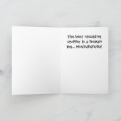 サンタのバイクもしくは自転車に乗る人の助手Bubbaクロース シーズンカード (内部)