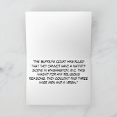 サンタのバイクもしくは自転車に乗る人の助手Bubbaクロース シーズンカード (内部)