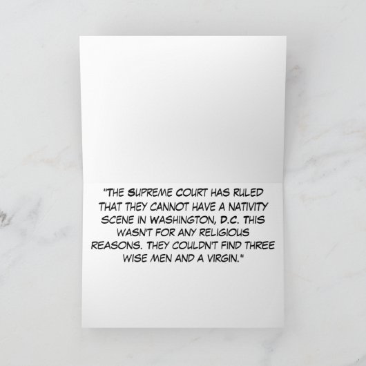 サンタのバイクもしくは自転車に乗る人の助手Bubbaクロース シーズンカード (内部)