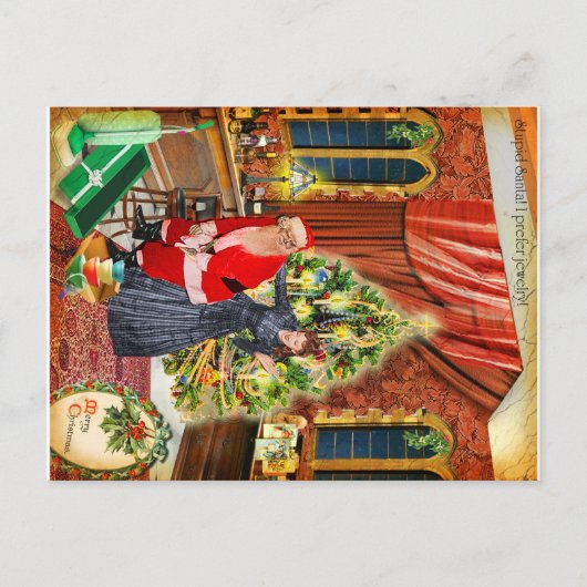 サンタのバカ！私はジュエリーを好む：/ シーズンポストカード (正面)