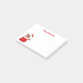 サンタのバッグリマインダーで子犬ブルドッグメリー ポストイット (アングル)