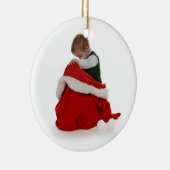 サンタのバッグ セラミックオーナメント (右)