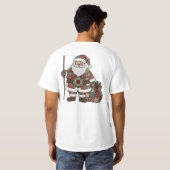 サンタのパッチワーク Tシャツ (裏面フル)