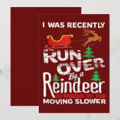 サンタのパンツにひっかかったおばあちゃん 招待状 (正面/裏面)