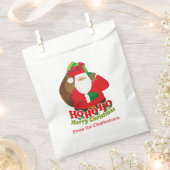 サンタのパーソナライズされた好意バッグ フェイバーバッグ (クリップ留めされた状態)