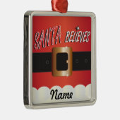 サンタのパーソナライ信じズ メタルオーナメント (右)