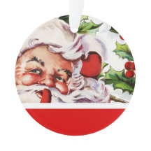 サンタのヒイラギのヤドリギのヴィンテージは個人化なります