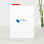 サンタのヒゲ、クリスマスの父来のパーティー 招待状 (裏面)