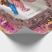 サンタのビクトリア時代の人からのおもちゃIV ラッピングペーパー (角)