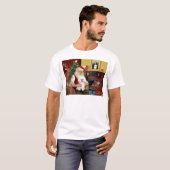 サンタのビションフリーゼ #2 Tシャツ (正面フル)